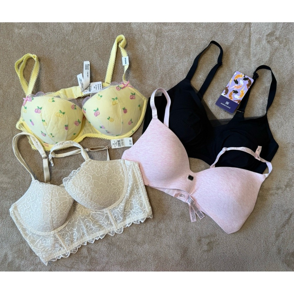 NWT Victoria Secret (2), Arie (1), Honeylove (1) Bra Size 36C